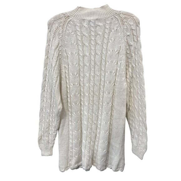 Vintage 90s Lord Isaacs Cable Knit Pullover Sweater Size Medium Deadstock NEW - Picture 2 of 6